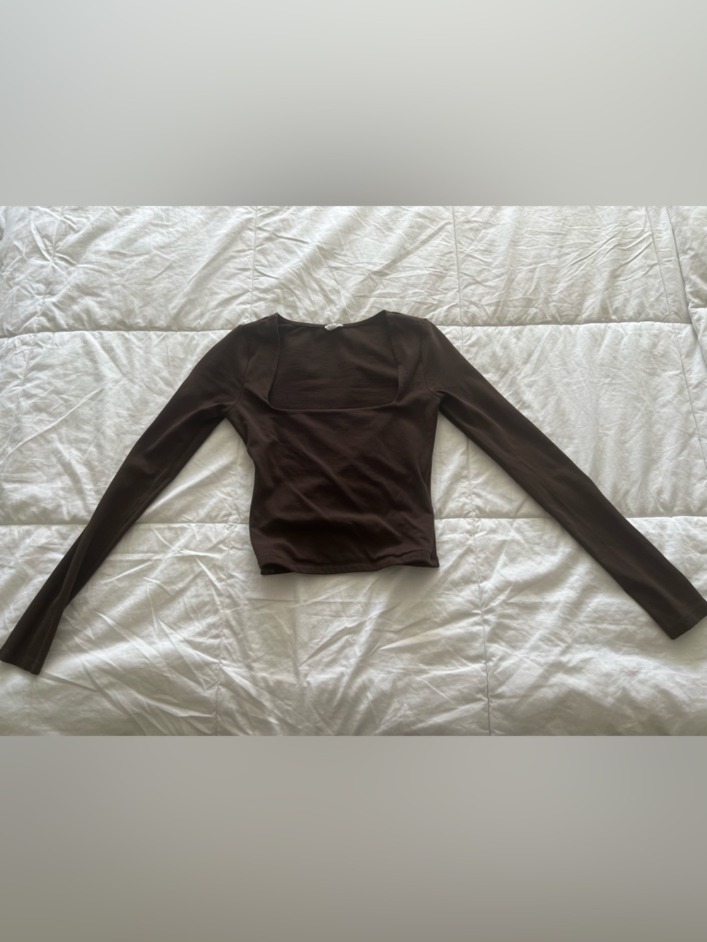 Dark Brown Garage long sleeve top